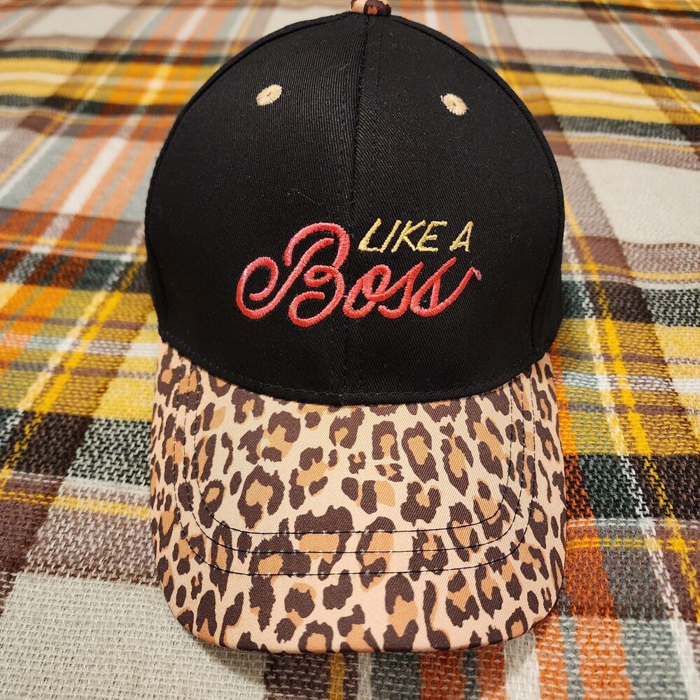 Marcus Adler New York "Like A Boss" Leopard Print Hat. NWT